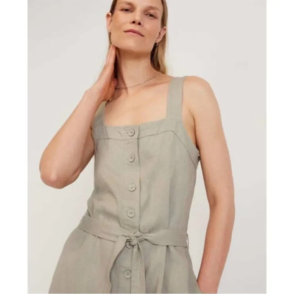 Everlane Stylish Women's Jumpsuit in Moss Green Size 4